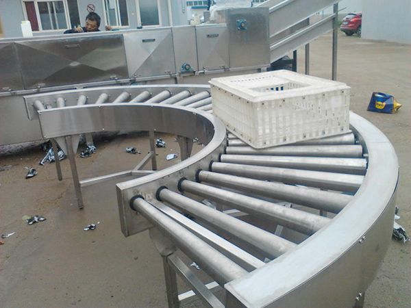 180°轉輥彎道輸送機