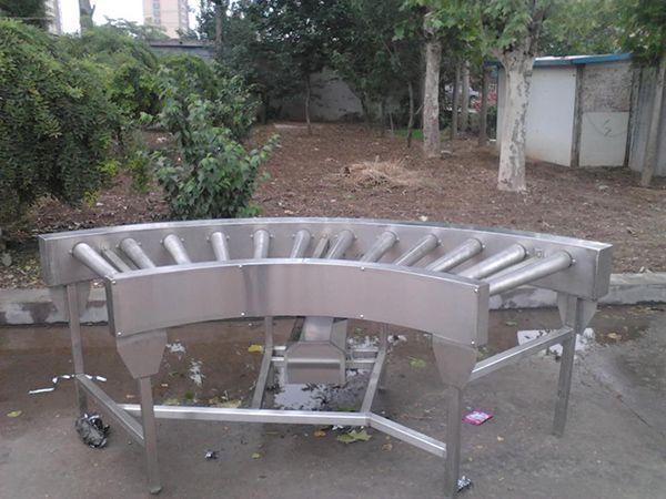 90°轉輥彎道輸送機